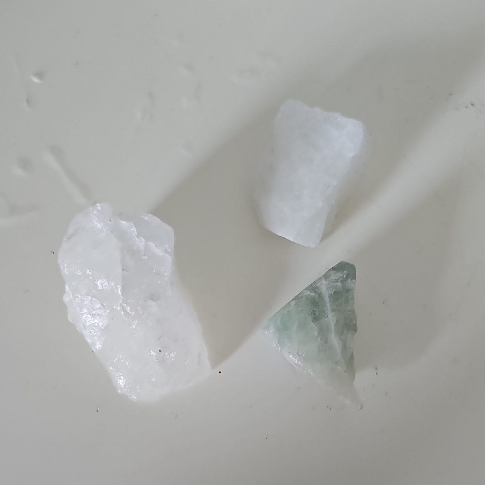 Set of Three Raw Crystals